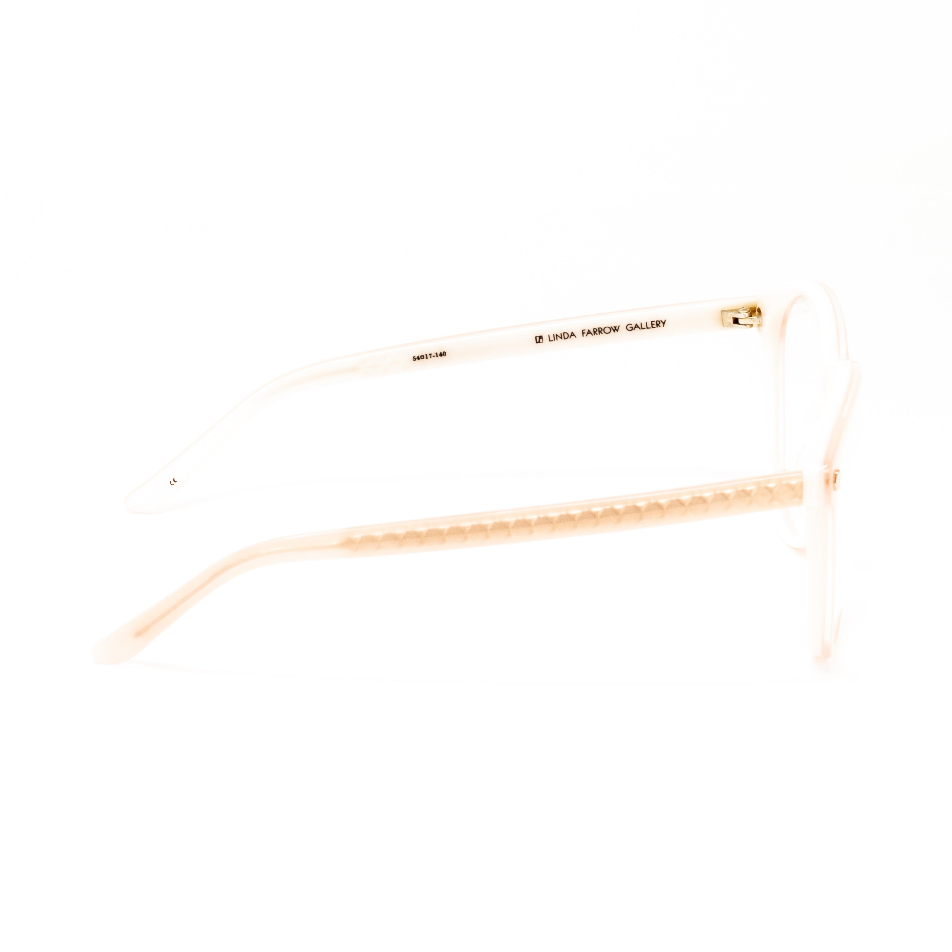 Matthew Williamson x Linda Farrow Pink Eyeglasses