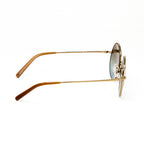 Matthew Williamson x Linda Farrow Gold Round Sunglasses