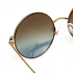 Matthew Williamson x Linda Farrow Gold Round Sunglasses