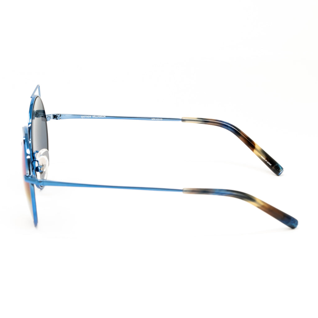 Matthew Williamson x Linda Farrow Blue Cat-eye Sunglasses