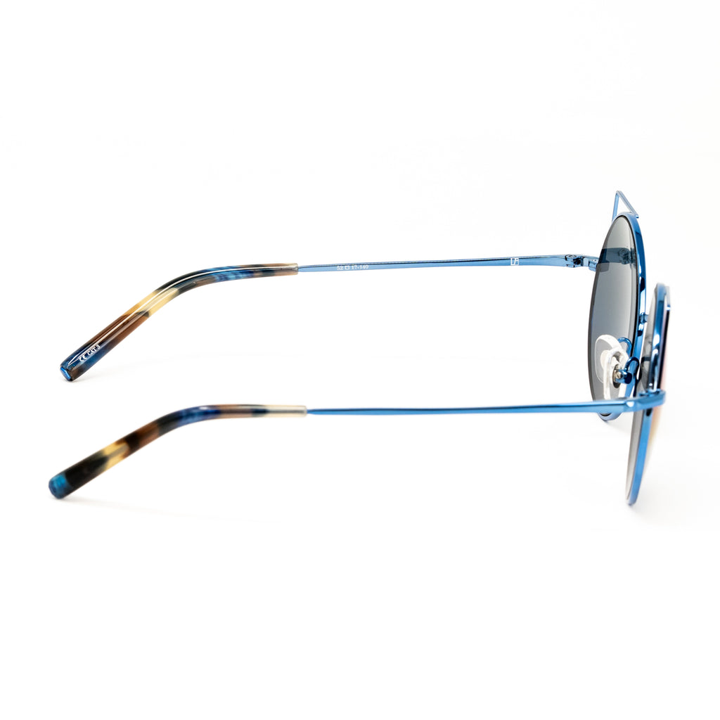 Matthew Williamson x Linda Farrow Blue Cat-eye Sunglasses