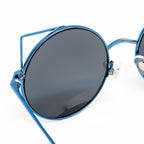 Matthew Williamson x Linda Farrow Blue Cat-eye Sunglasses
