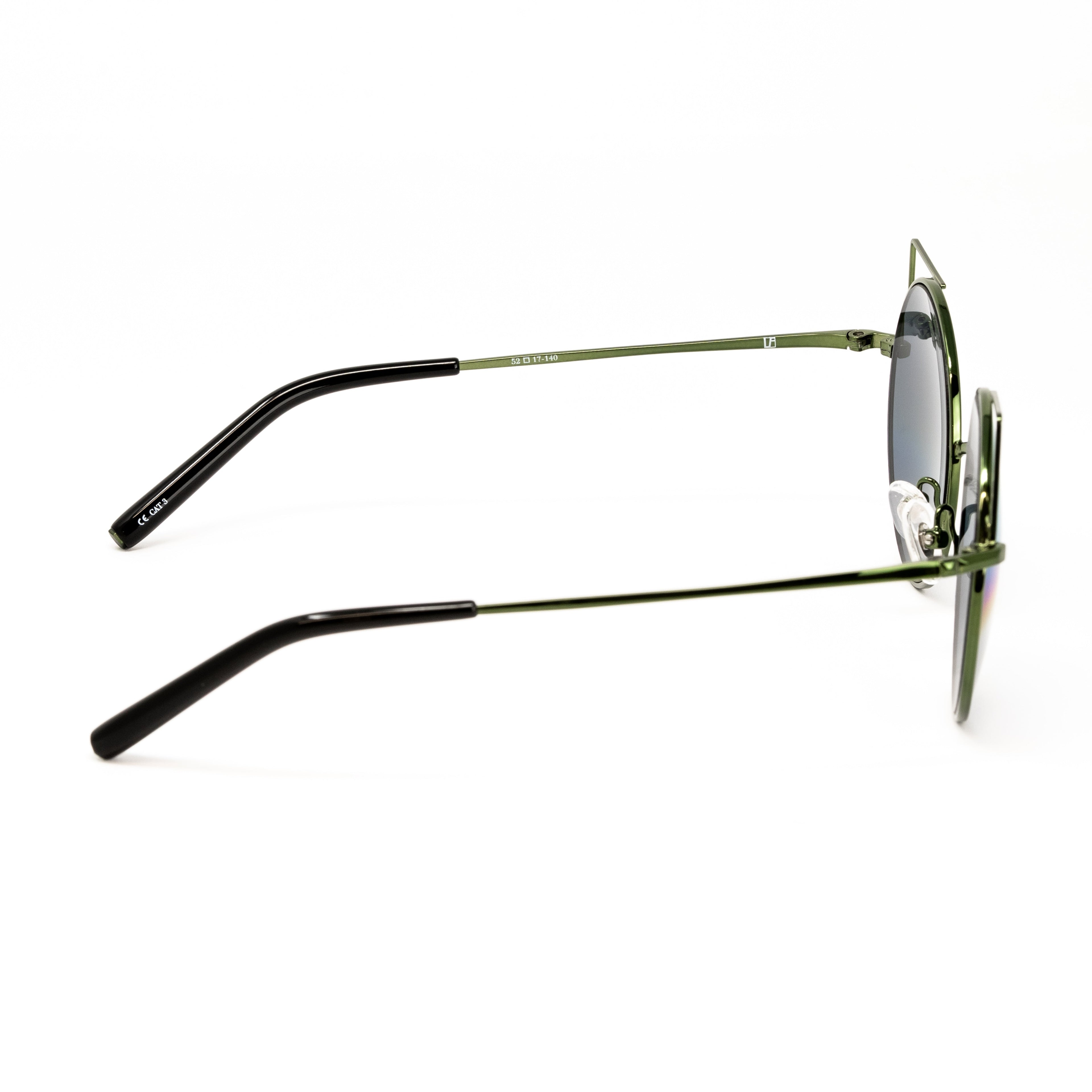 Matthew Williamson x Linda Farrow Green Cat-eye Sunglasses