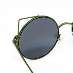Matthew Williamson x Linda Farrow Green Cat-eye Sunglasses