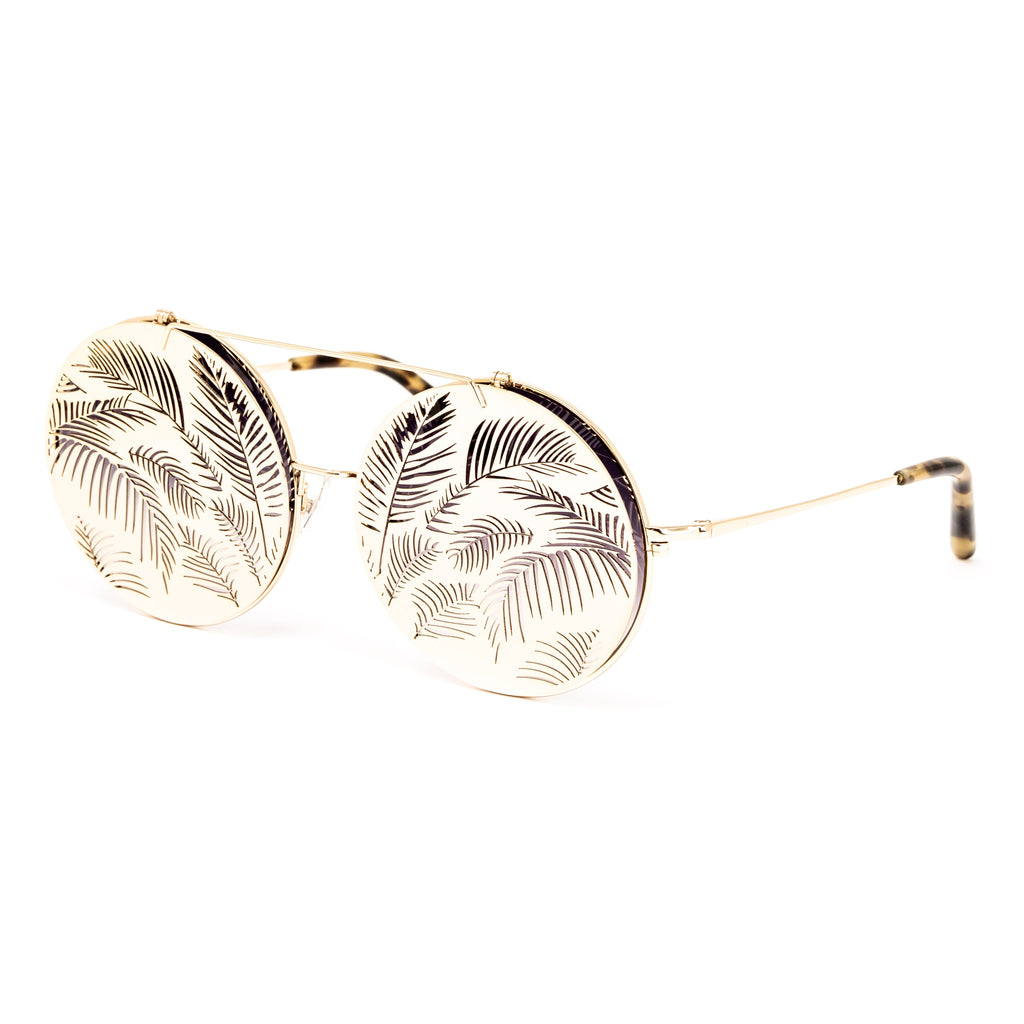 Matthew Williamson x Linda Farrow Gold Sunglasses