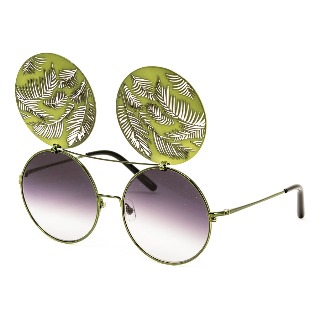 Matthew Williamson x Linda Farrow Green Sunglasses