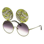 Matthew Williamson x Linda Farrow Green Sunglasses