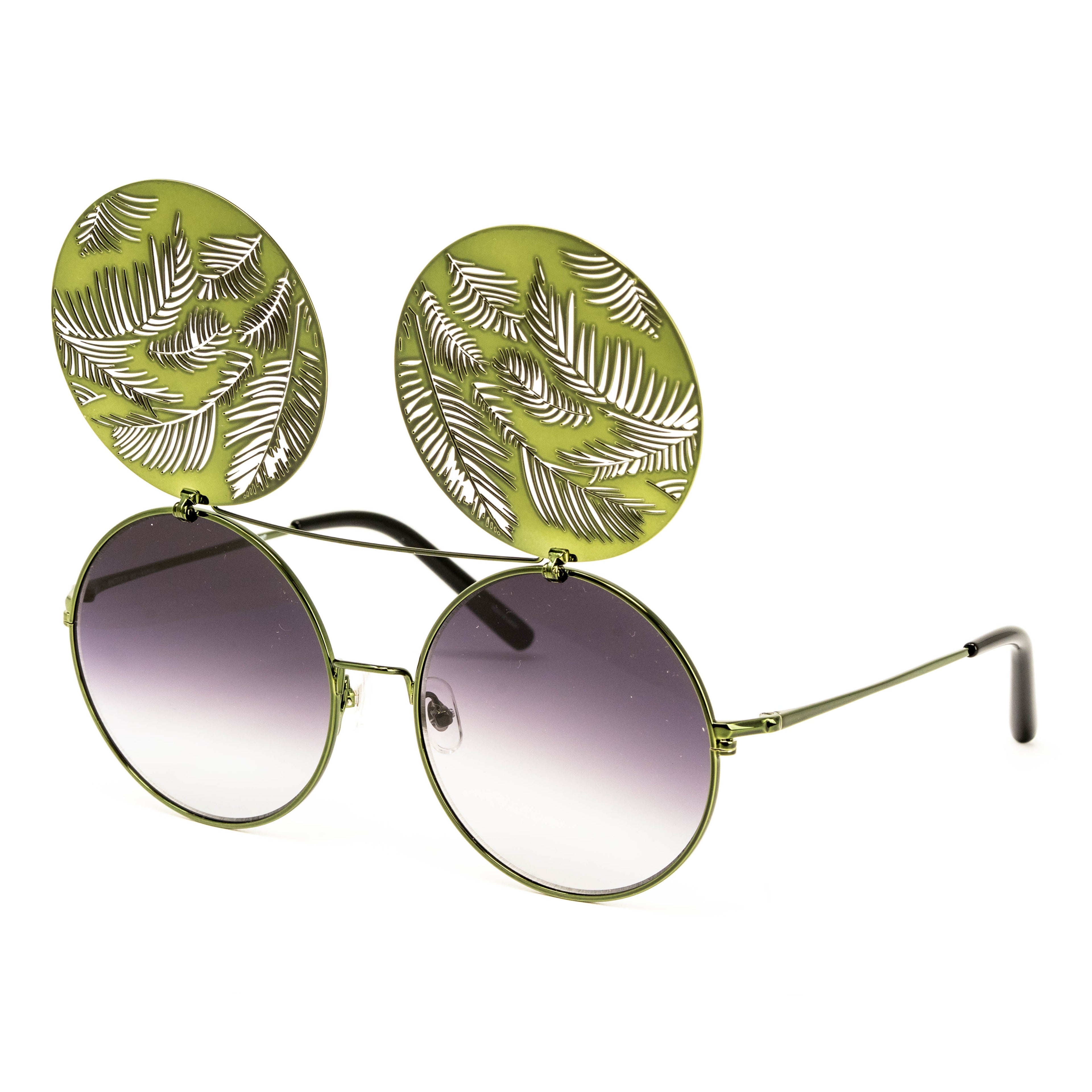 Matthew Williamson x Linda Farrow Green Sunglasses