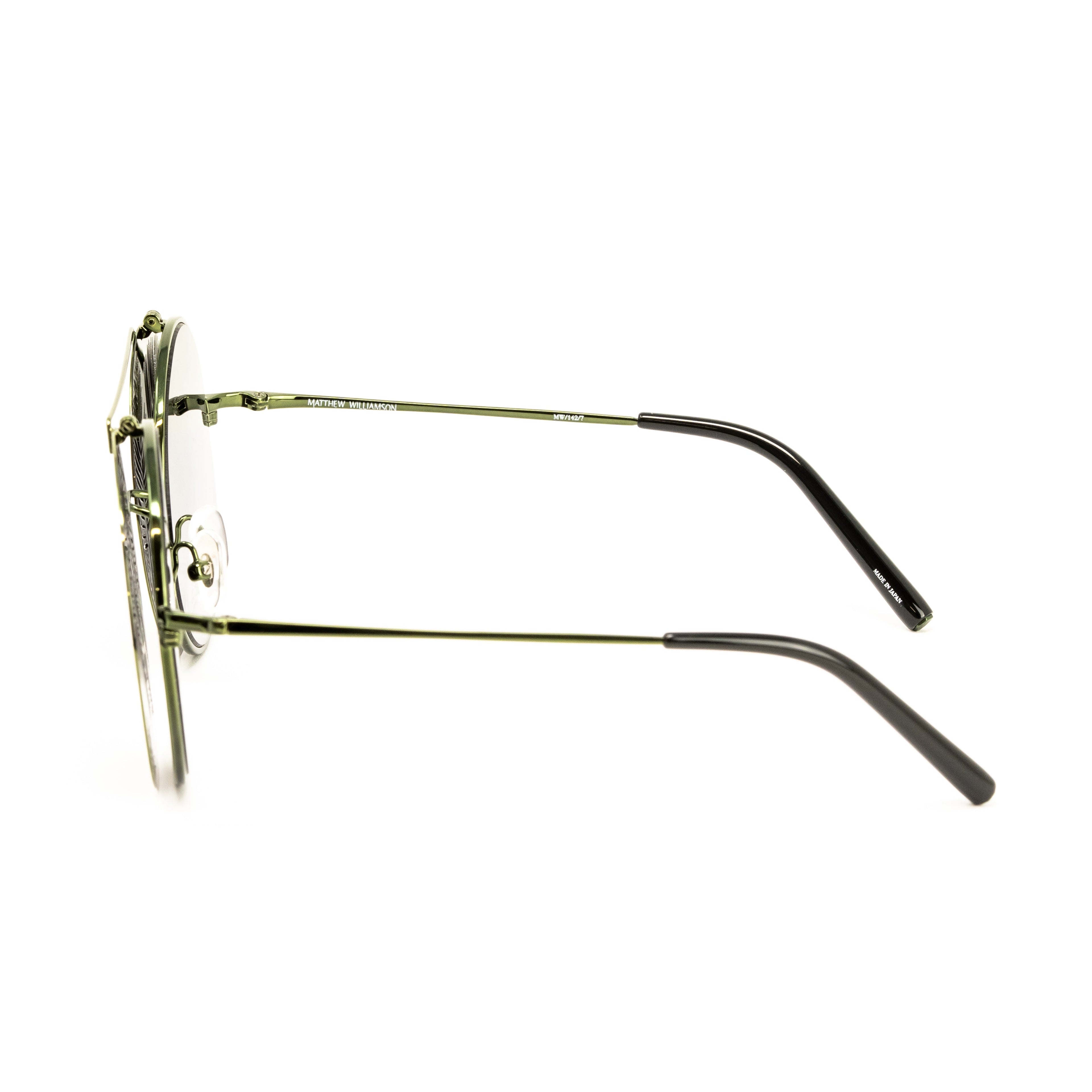 Matthew Williamson x Linda Farrow Green Sunglasses