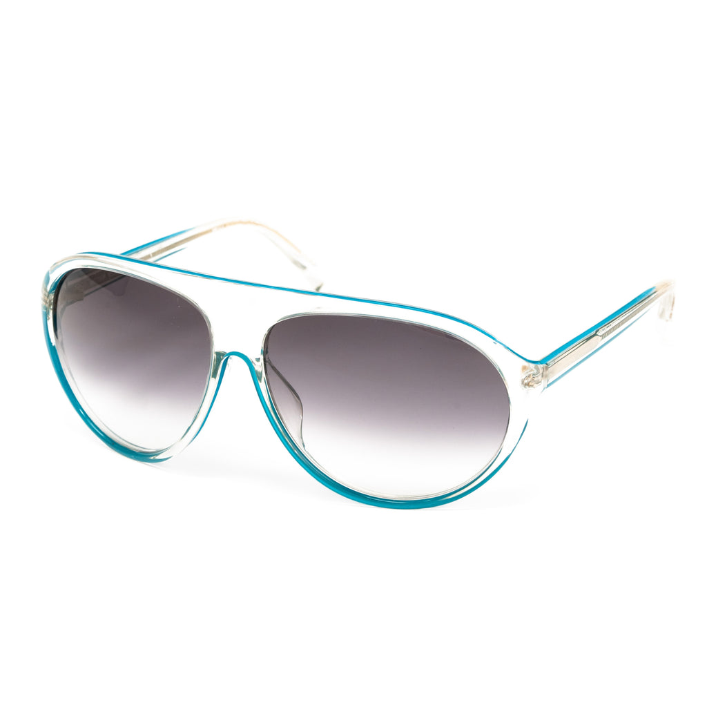 Matthew Williamson x Linda Farrow Blue Sunglasses