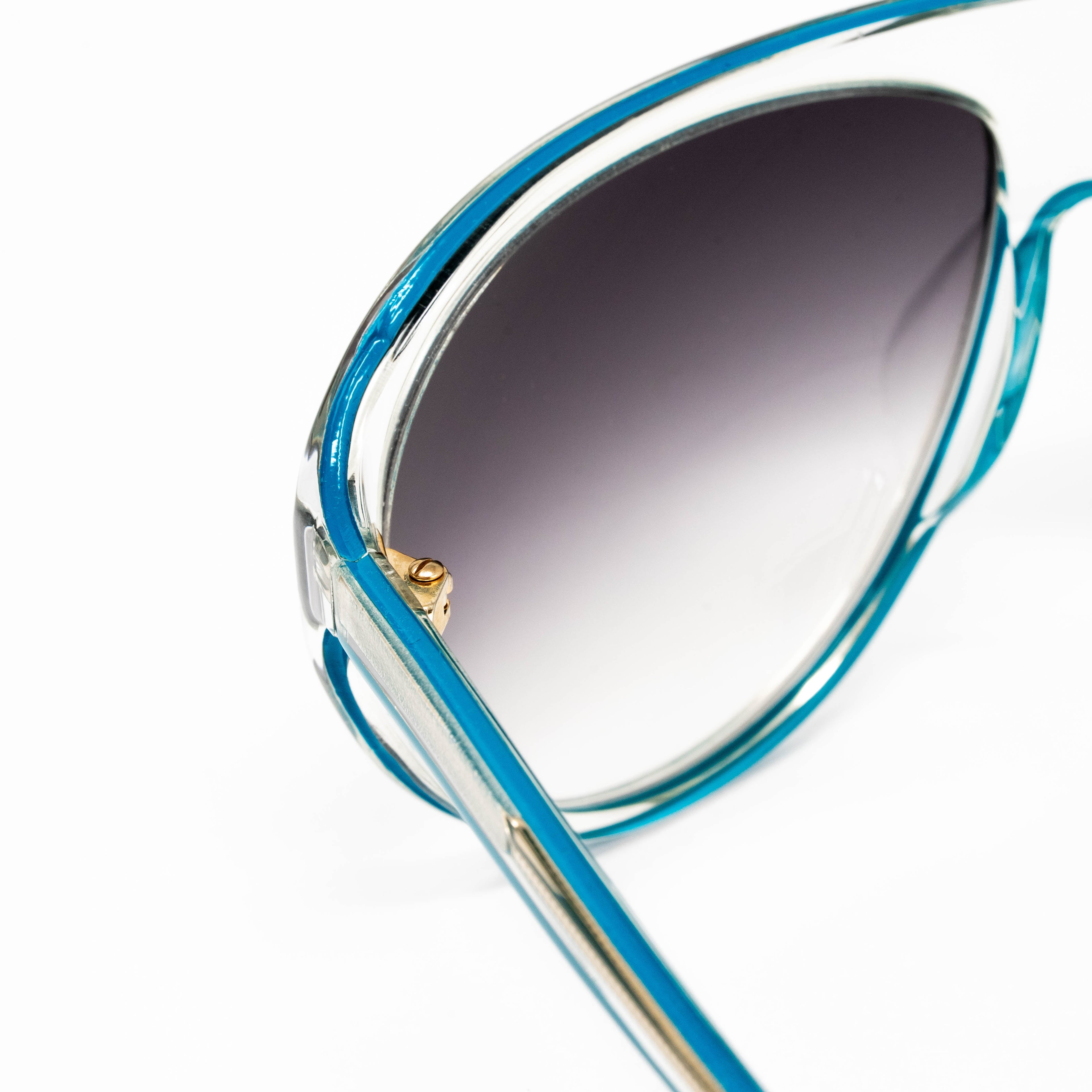 Matthew Williamson x Linda Farrow Blue Sunglasses