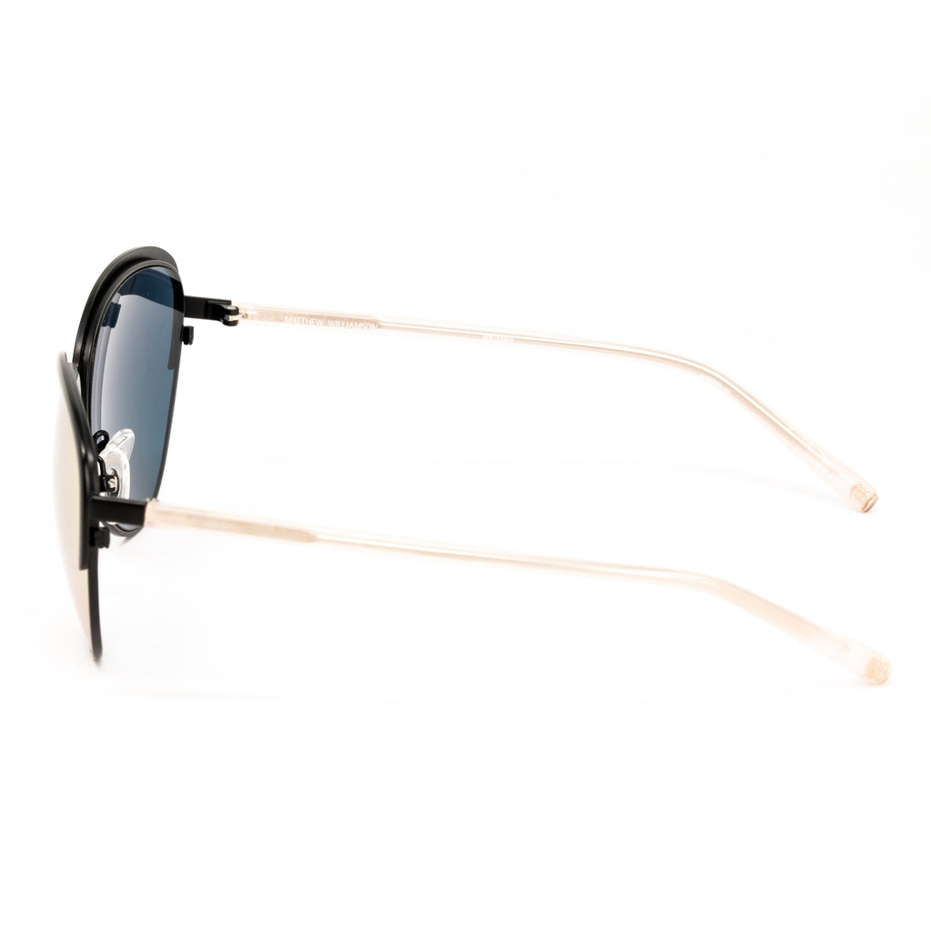 Matthew Williamson x Linda Farrow Black and Clear Sunglasses