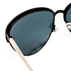Matthew Williamson x Linda Farrow Black and Clear Sunglasses