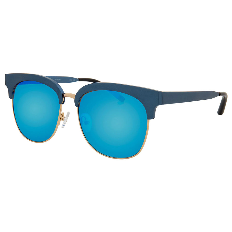 Matthew Williamson x Linda Farrow Blue Sunglasses