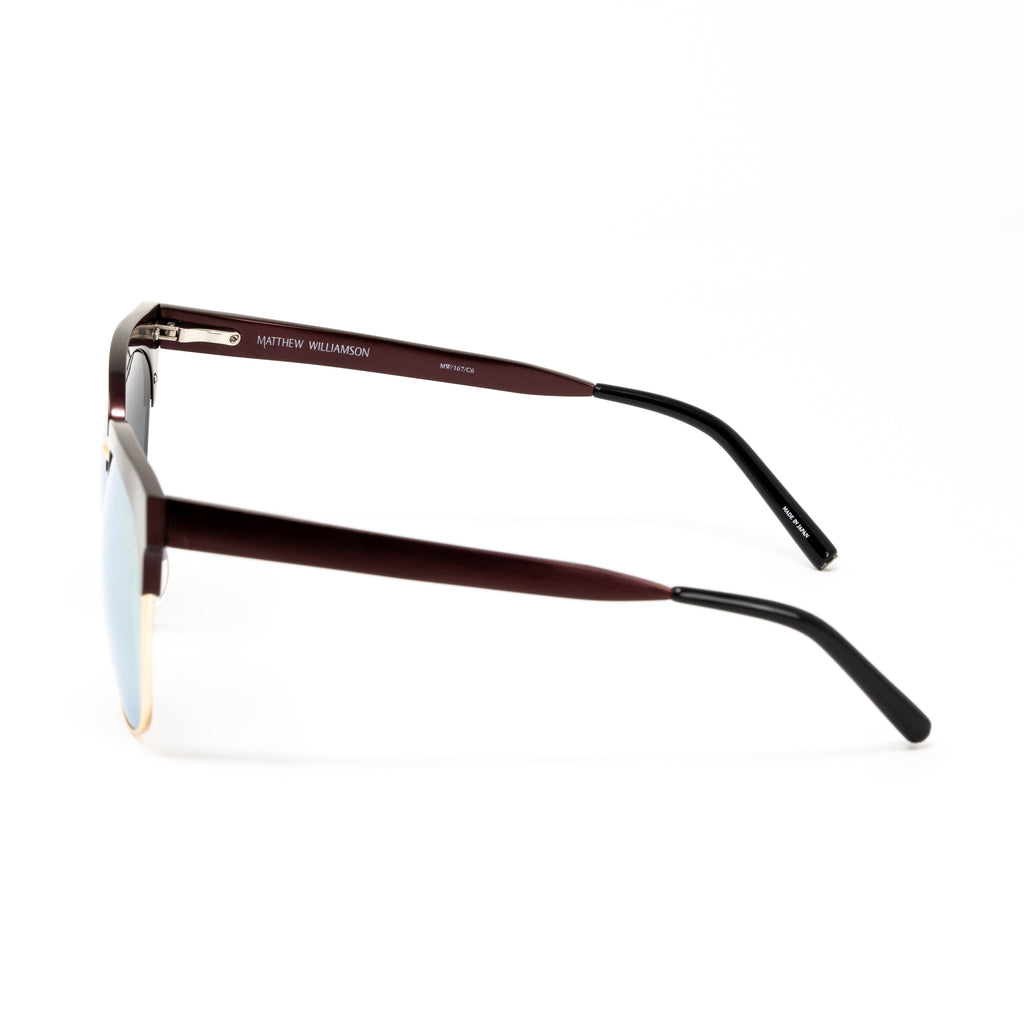 Matthew Williamson x Linda Farrow Brown Sunglasses