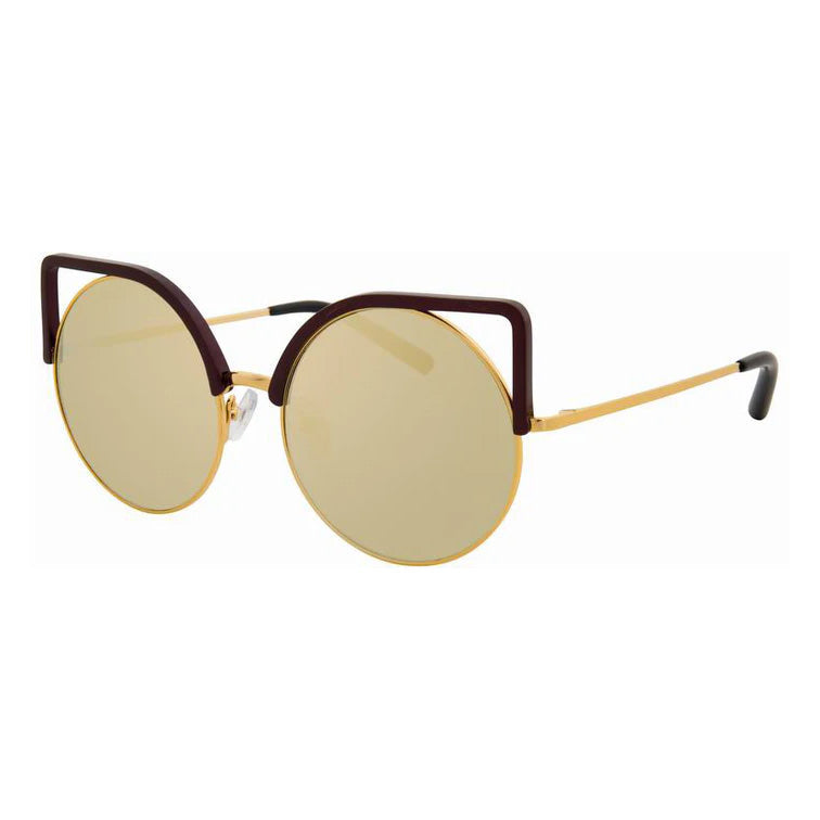 Matthew Williamson x Linda Farrow Gold Sunglasses