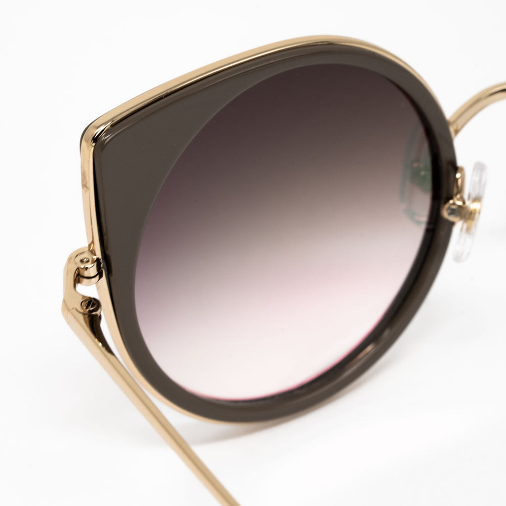 Matthew Williamson x Linda Farrow Brown Sunglasses