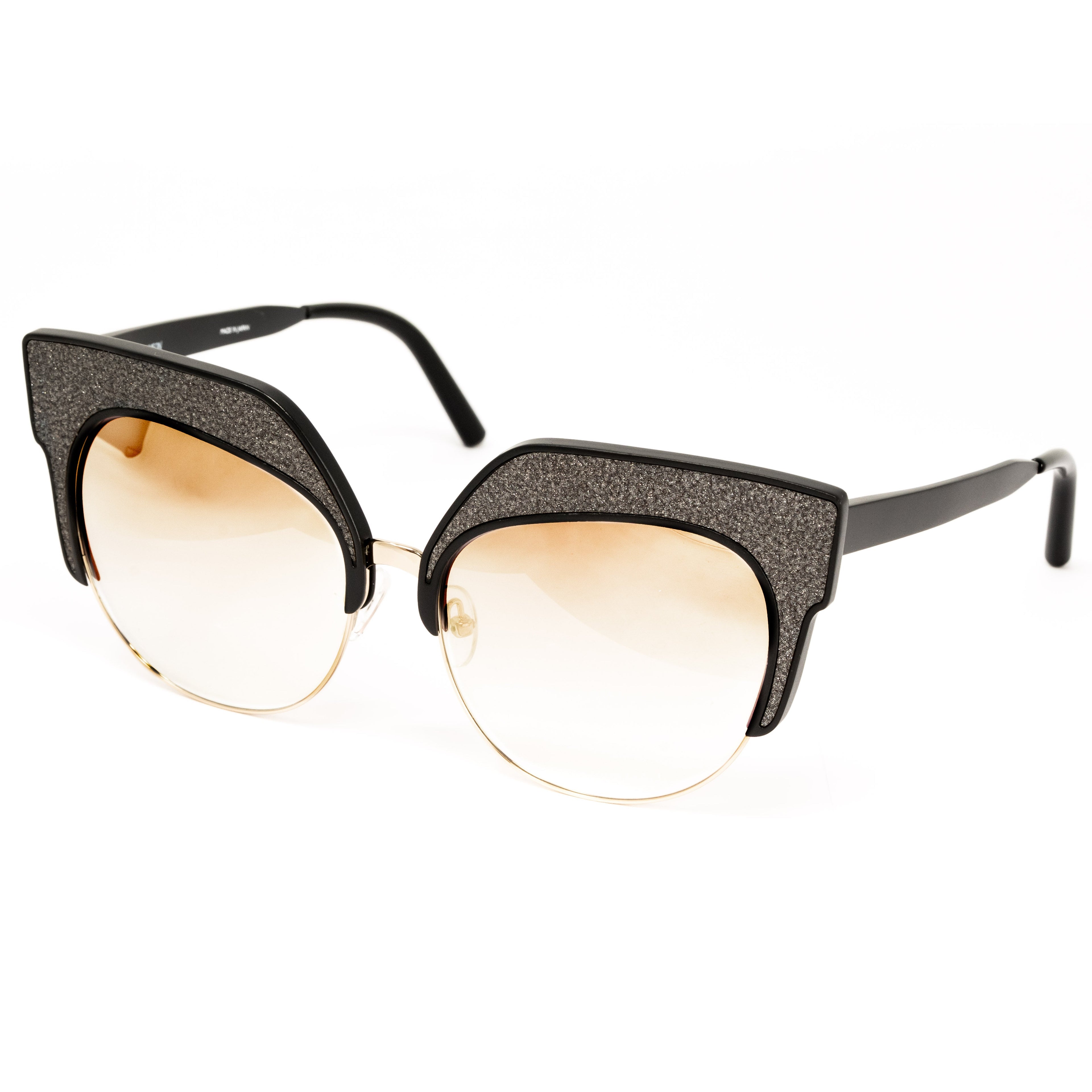 Matthew Williamson x Linda Farrow Black/Glitter Sunglasses