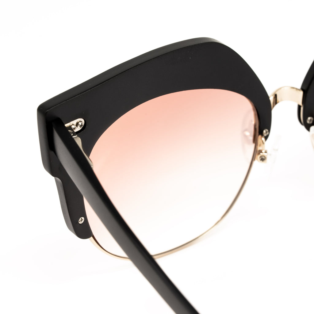 Matthew Williamson x Linda Farrow Black/Glitter Sunglasses