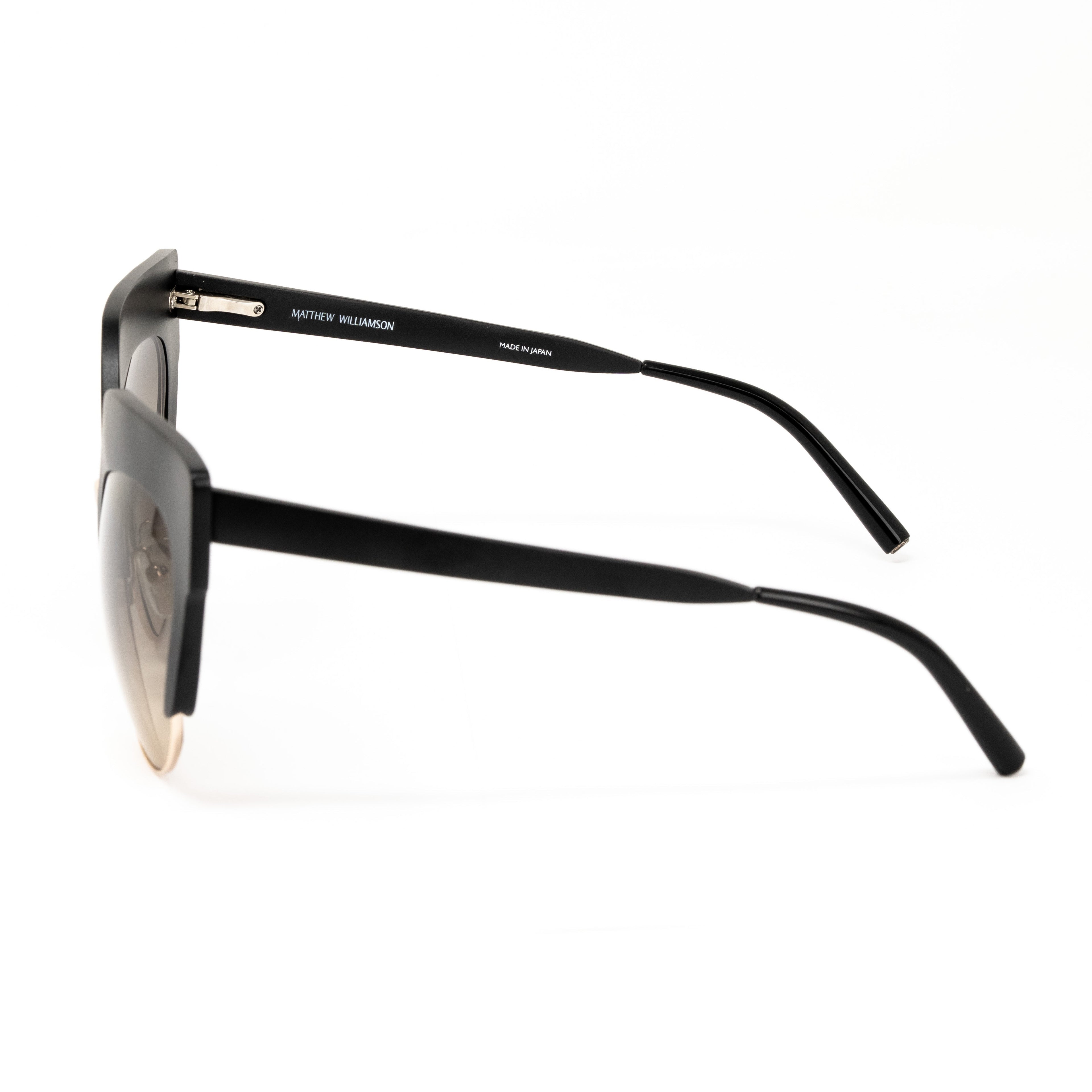 Matthew Williamson x Linda Farrow Black Sunglasses