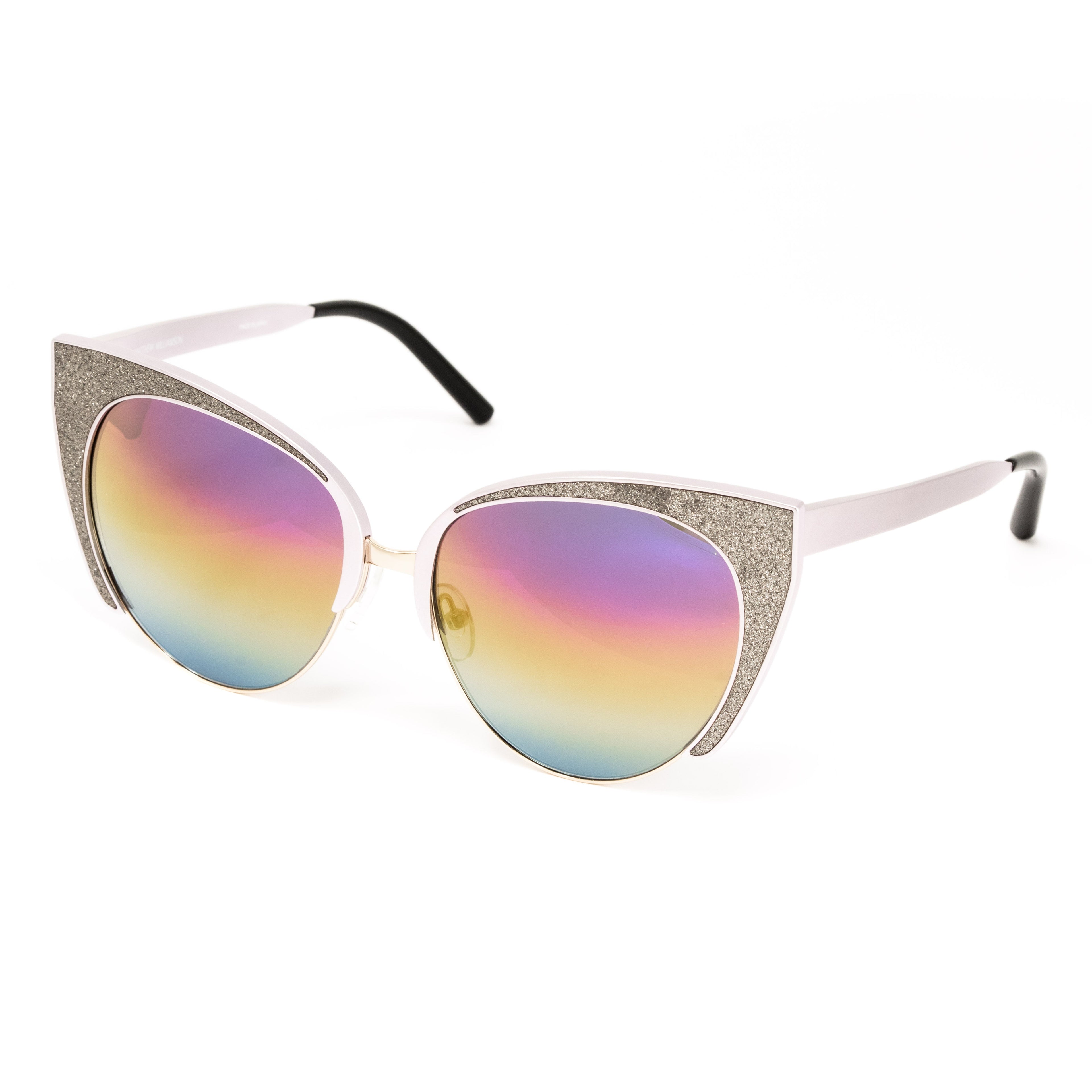 Matthew Williamson x Linda Farrow Rainbow Glitter Sunglasses