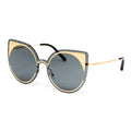 Matthew Williamson x Linda Farrow Gold Cat-eye Sunglasses