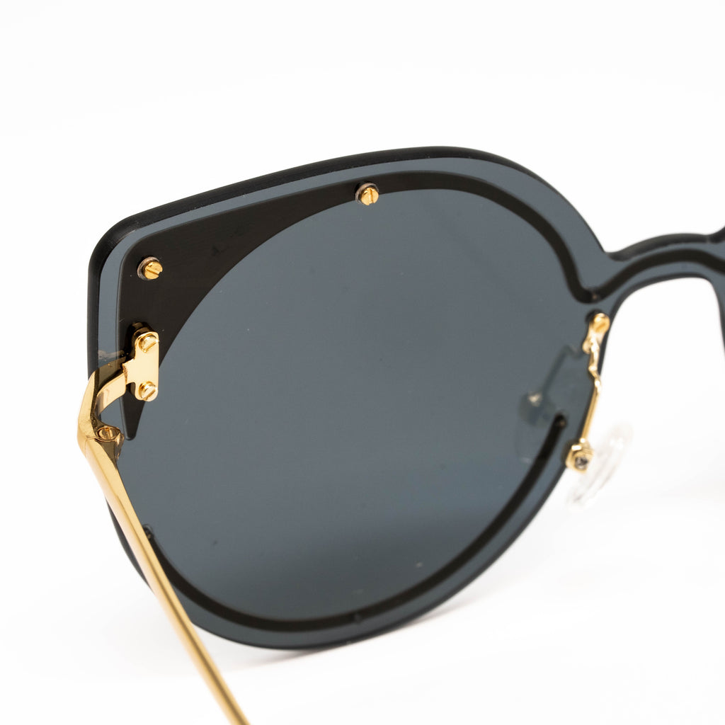 Matthew Williamson x Linda Farrow Gold Cat-eye Sunglasses