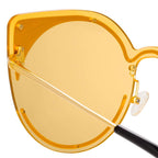 Matthew Williamson x Linda Farrow Yellow Sunglasses