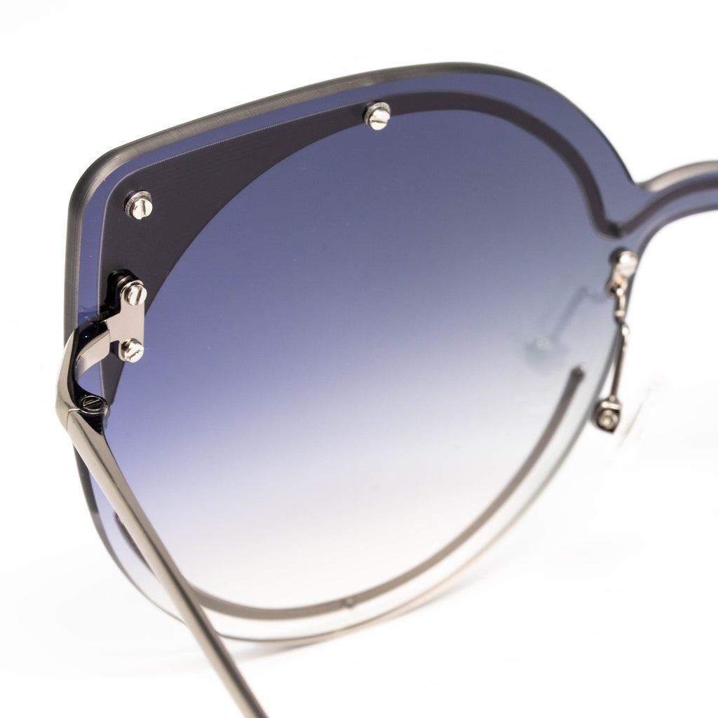 Matthew Williamson x Linda Farrow Purple Cat-eye Sunglasses