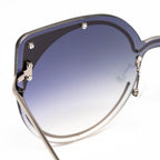 Matthew Williamson x Linda Farrow Purple Cat-eye Sunglasses