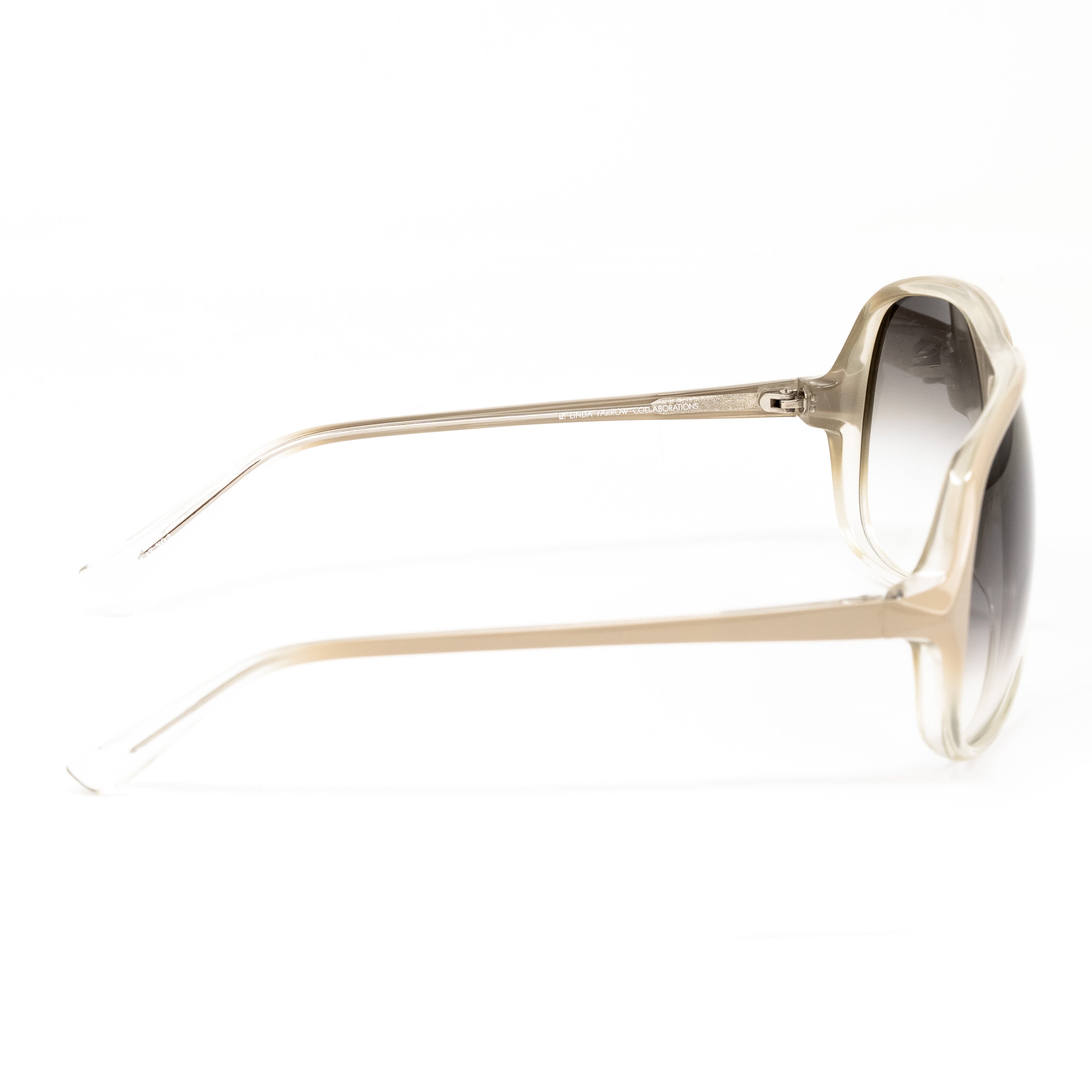 Matthew Williamson x Linda Farrow Cream Sunglasses
