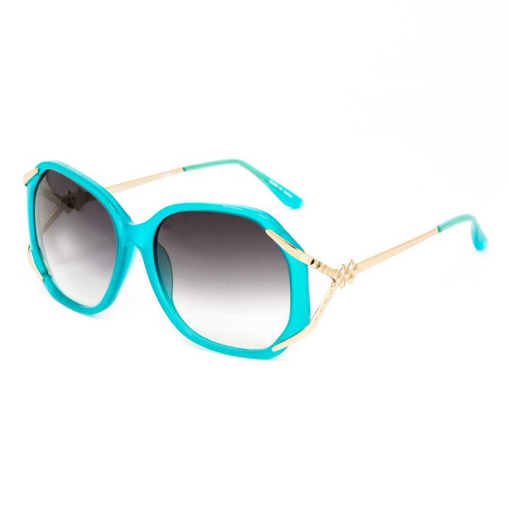 Matthew Williamson x Linda Farrow Blue Sunglasses