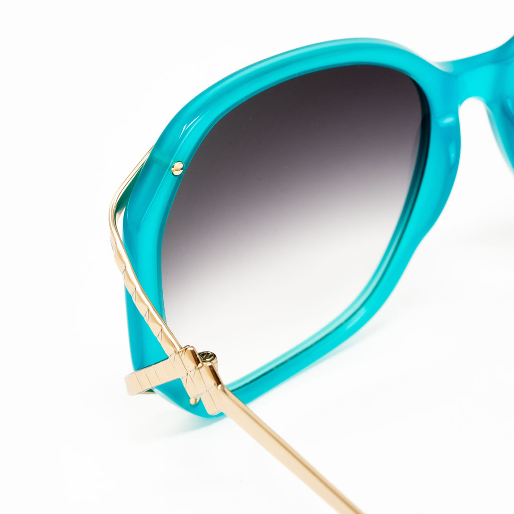 Matthew Williamson x Linda Farrow Blue Sunglasses