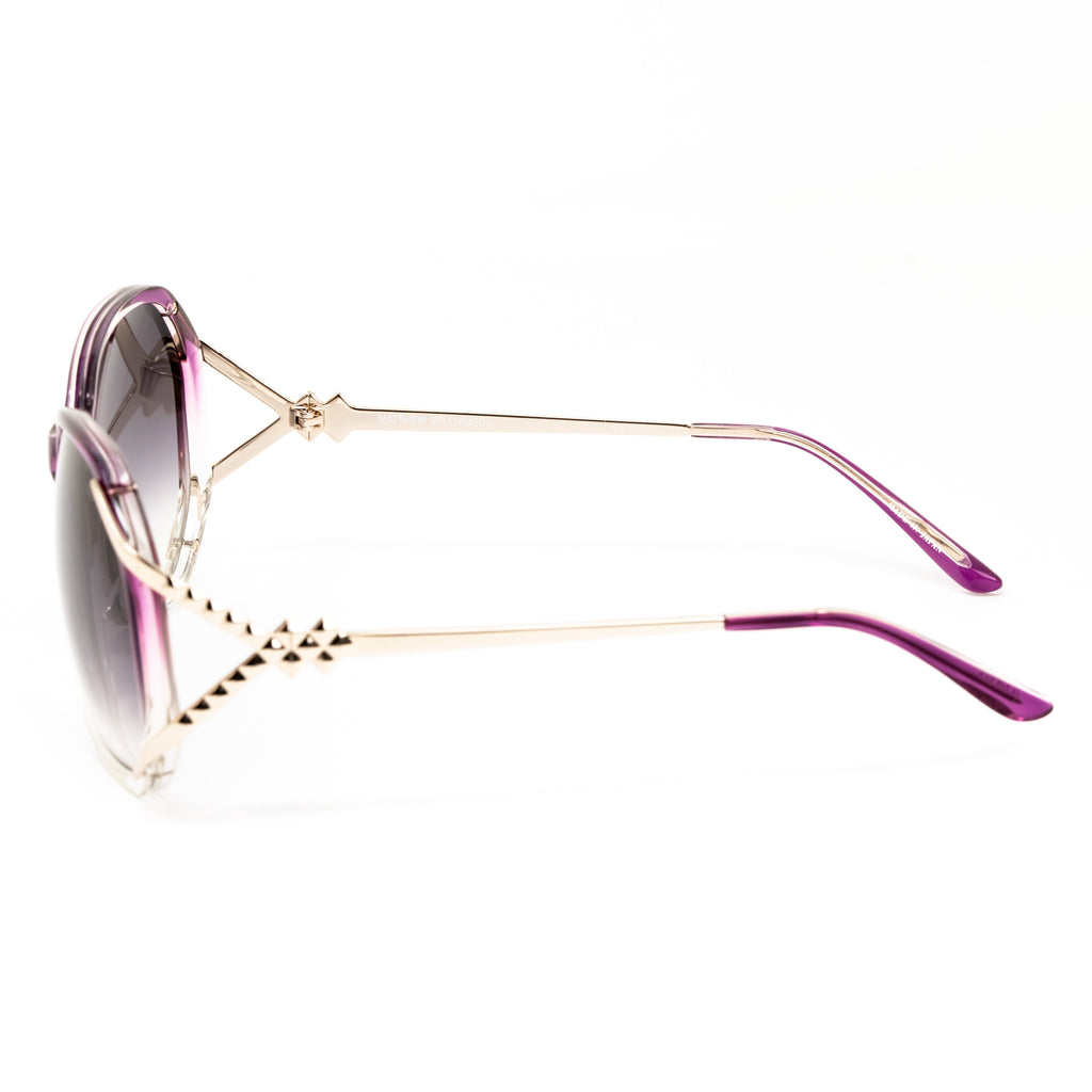 Matthew Williamson x Linda Farrow Purple Sunglasses