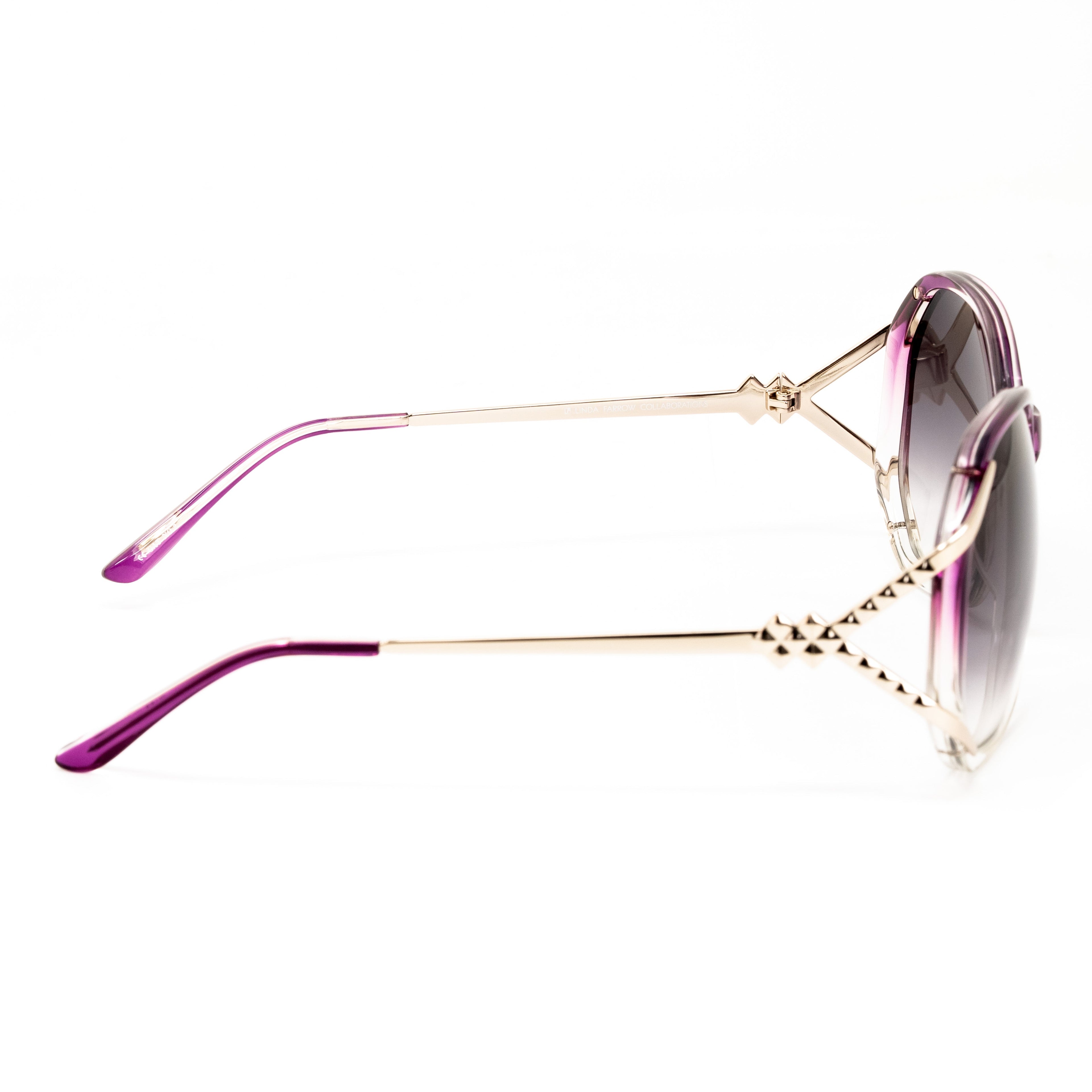 Matthew Williamson x Linda Farrow Purple Sunglasses