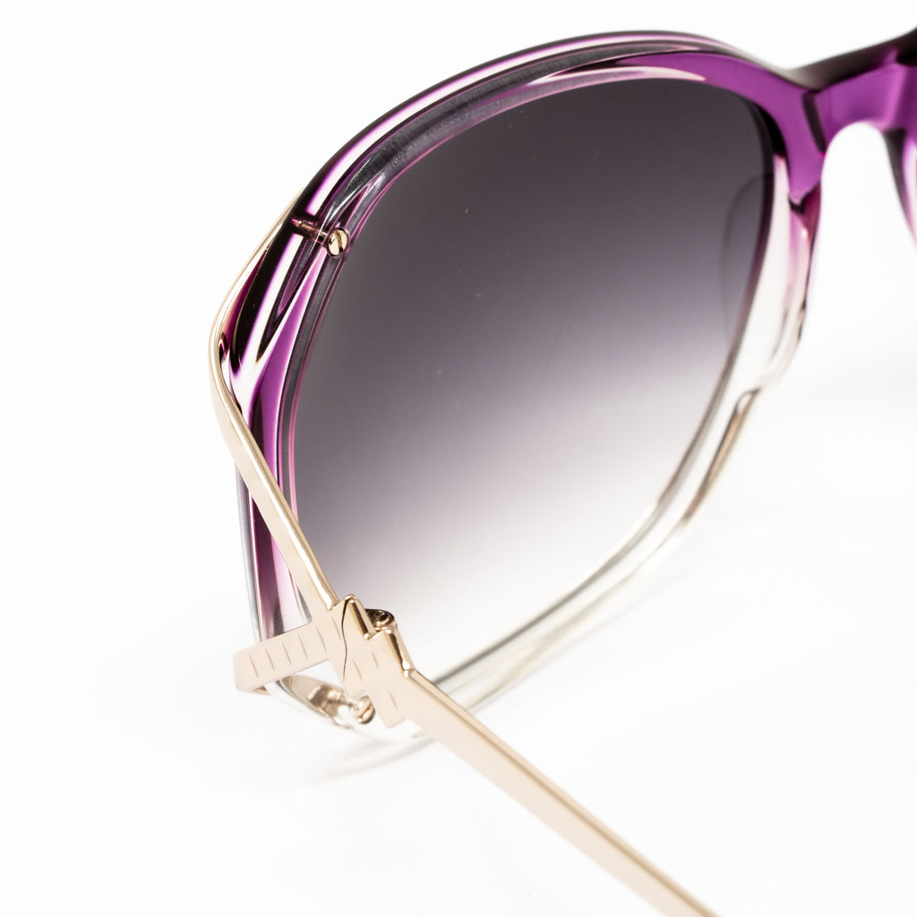 Matthew Williamson x Linda Farrow Purple Sunglasses