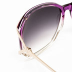 Matthew Williamson x Linda Farrow Purple Sunglasses