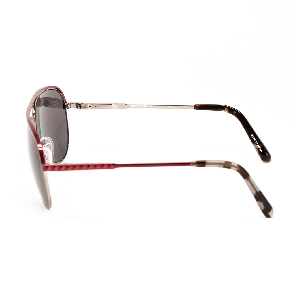 Matthew Williamson x Linda Farrow Burgundy Sunglasses