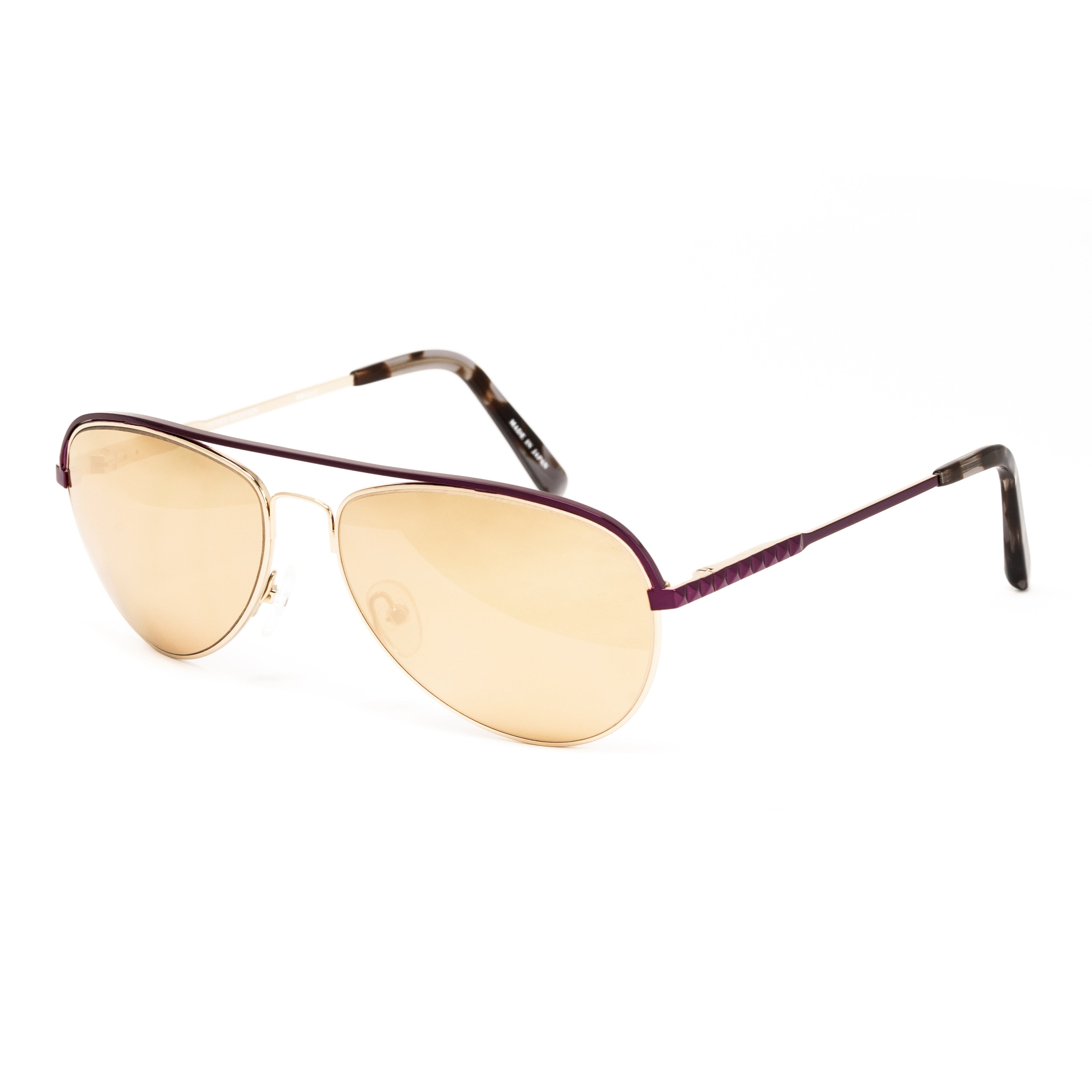 Matthew Williamson x Linda Farrow Gold Mirror Sunglasses