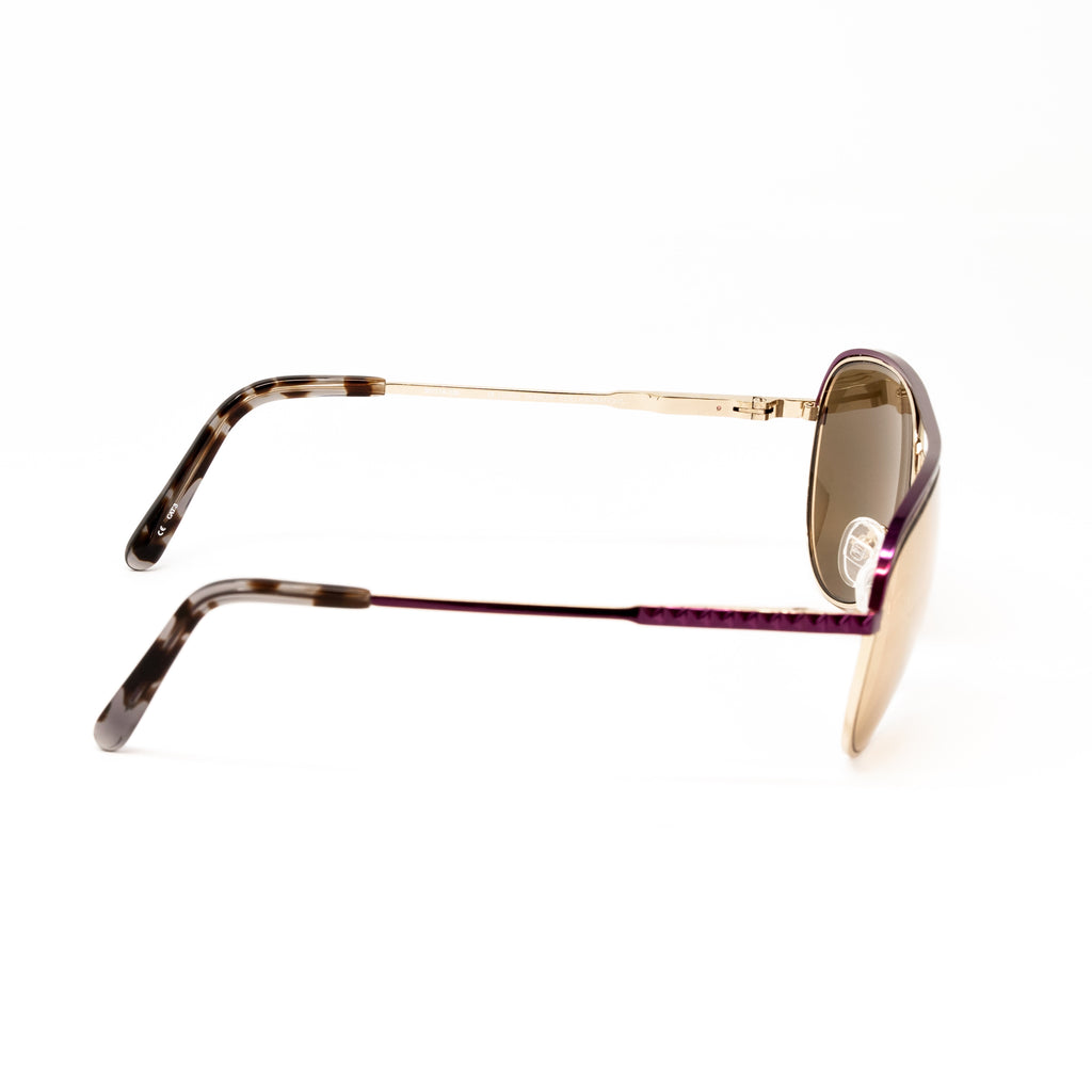 Matthew Williamson x Linda Farrow Gold Mirror Sunglasses