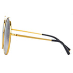 Matthew Williamson x Linda Farrow Gold Sunglasses