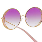 Matthew Williamson x Linda Farrow Violet Sunglasses