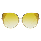 Matthew Williamson x Linda Farrow Yellow Sunglasses