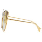 Matthew Williamson x Linda Farrow Yellow Sunglasses