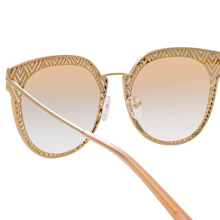 Matthew Williamson x Linda Farrow Light Brown Sunglasses