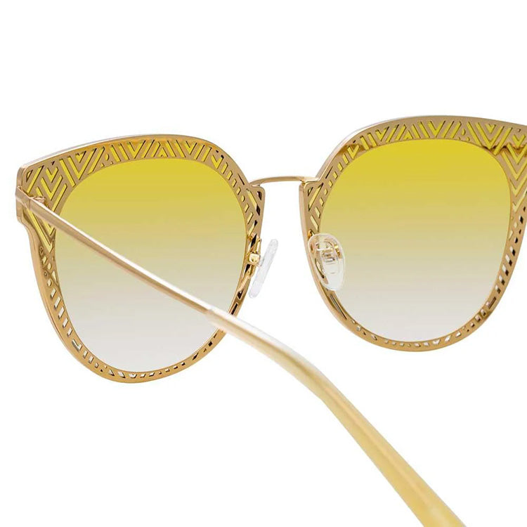 Matthew Williamson x Linda Farrow Yellow Sunglasses