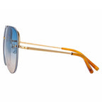 Matthew Williamson x Linda Farrow Blue Sunglasses