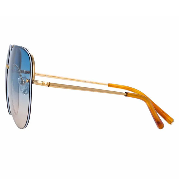 Matthew Williamson x Linda Farrow Blue Sunglasses