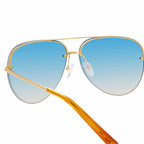 Matthew Williamson x Linda Farrow Blue Sunglasses