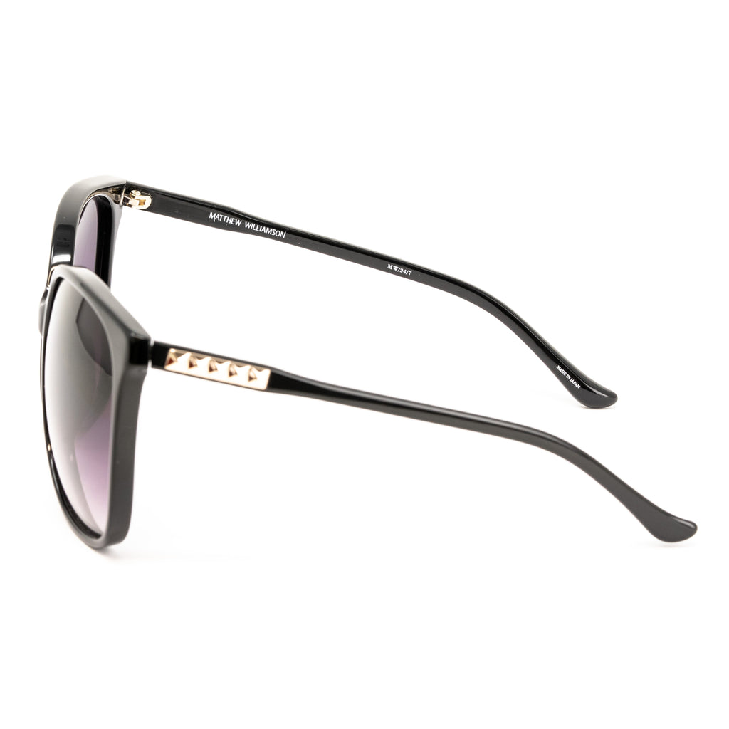 Matthew Williamson x Linda Farrow Black Sunglasses